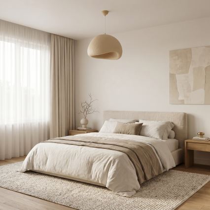 Brilagi - Hanglamp aan kabel WABI SABI 1xE27/40W/230V Ø 50 cm beige