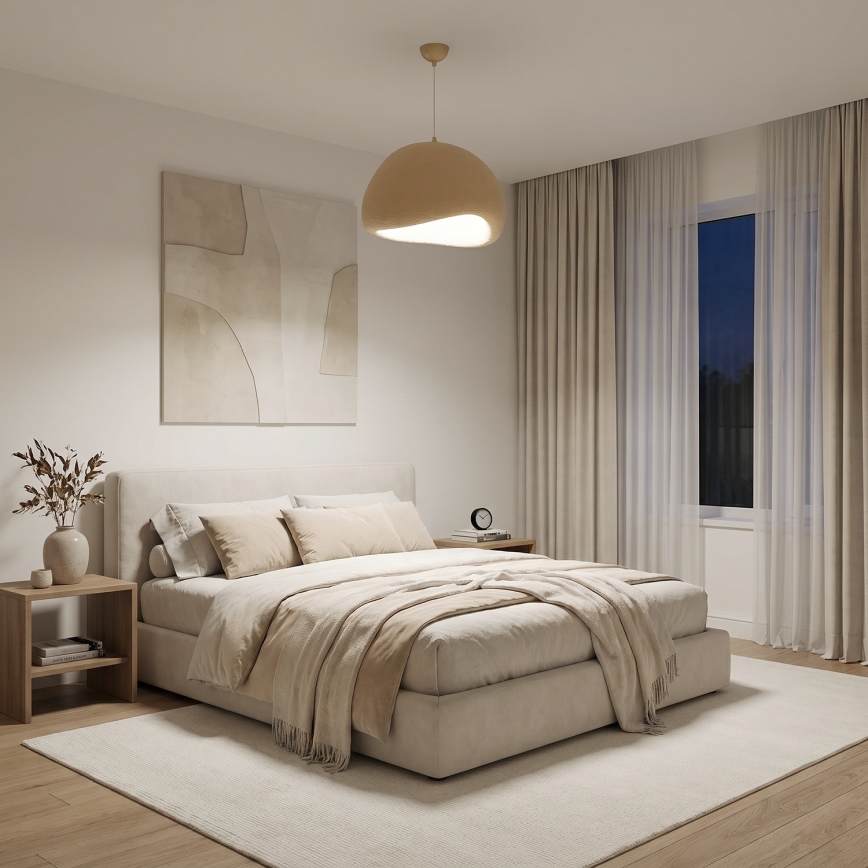 Brilagi - Hanglamp aan kabel WABI SABI 1xE27/40W/230V Ø 50 cm beige