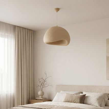 Brilagi - Hanglamp aan kabel WABI SABI 1xE27/40W/230V Ø 50 cm beige