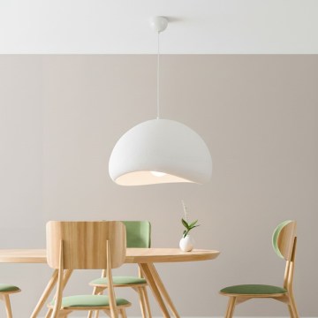 Brilagi - Hanglamp aan kabel WABI SABI 1xE27/40W/230V Ø 50 cm wit
