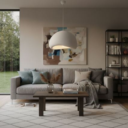 Brilagi - Hanglamp aan kabel WABI SABI 1xE27/40W/230V Ø 50 cm wit