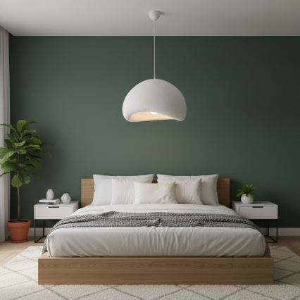 Brilagi - Hanglamp aan kabel WABI SABI 1xE27/40W/230V Ø 50 cm wit