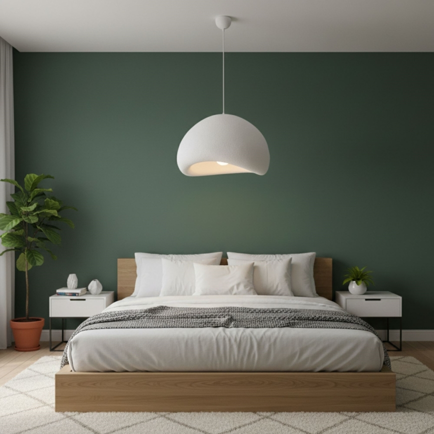 Brilagi - Hanglamp aan kabel WABI SABI 1xE27/40W/230V Ø 50 cm wit