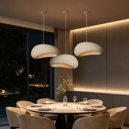 BRILAGI - Hanglamp aan kabel WABI SABI 1xE27/60W/230V pr. 50 cm wit