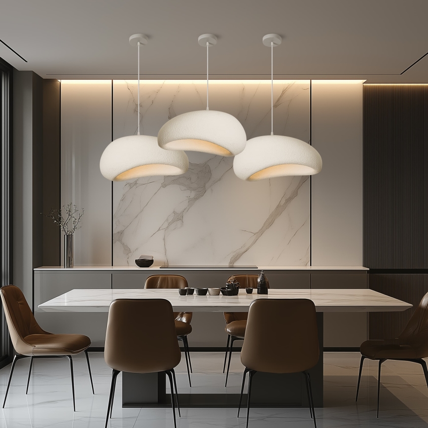 BRILAGI - Hanglamp aan kabel WABI SABI 1xE27/60W/230V pr. 50 cm wit