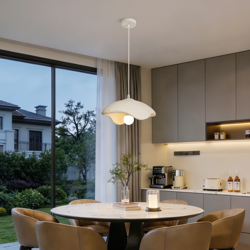 BRILAGI - Hanglamp aan kabel WABI SABI 1xE27/60W/230V Ø 30 cm wit