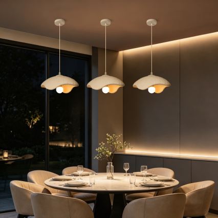 BRILAGI - Hanglamp aan kabel WABI SABI 1xE27/60W/230V Ø 30 cm wit