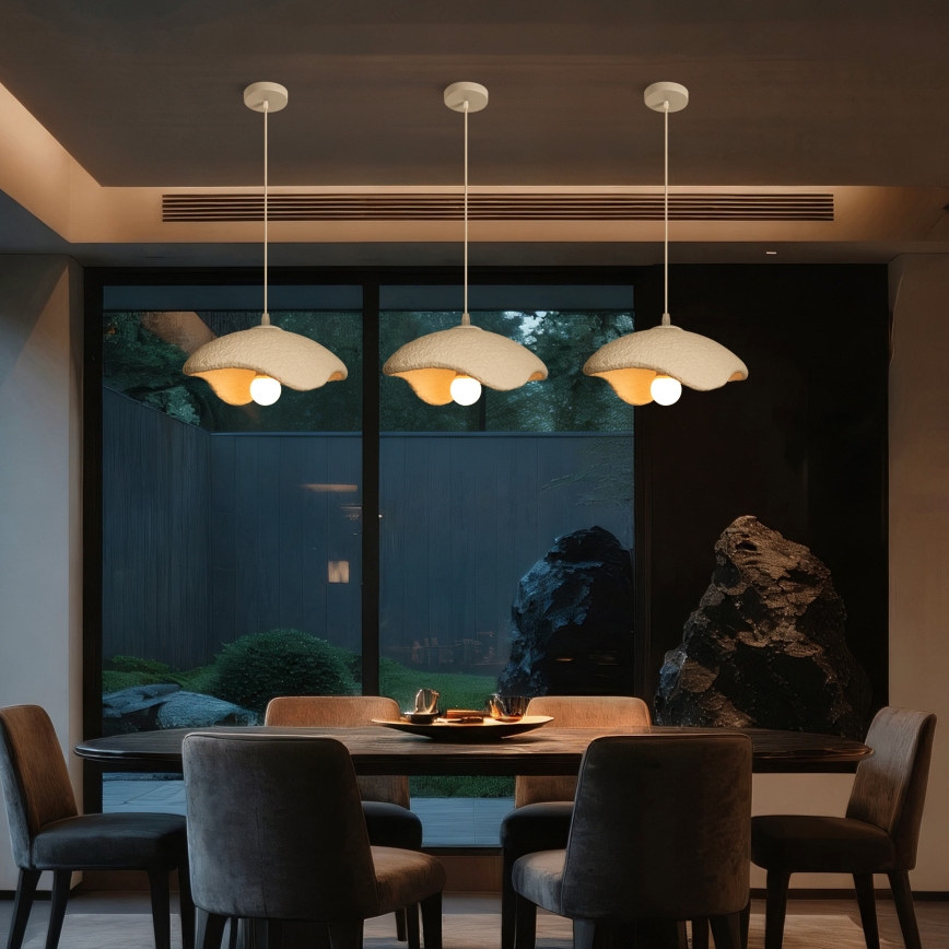 BRILAGI - Hanglamp aan kabel WABI SABI 1xE27/60W/230V Ø 30 cm wit
