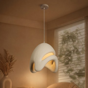 BRILAGI - Hanglamp aan kabel WABI SABI 1xE27/60W/230V Ø 35 cm wit