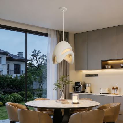 BRILAGI - Hanglamp aan kabel WABI SABI 1xE27/60W/230V Ø 35 cm wit