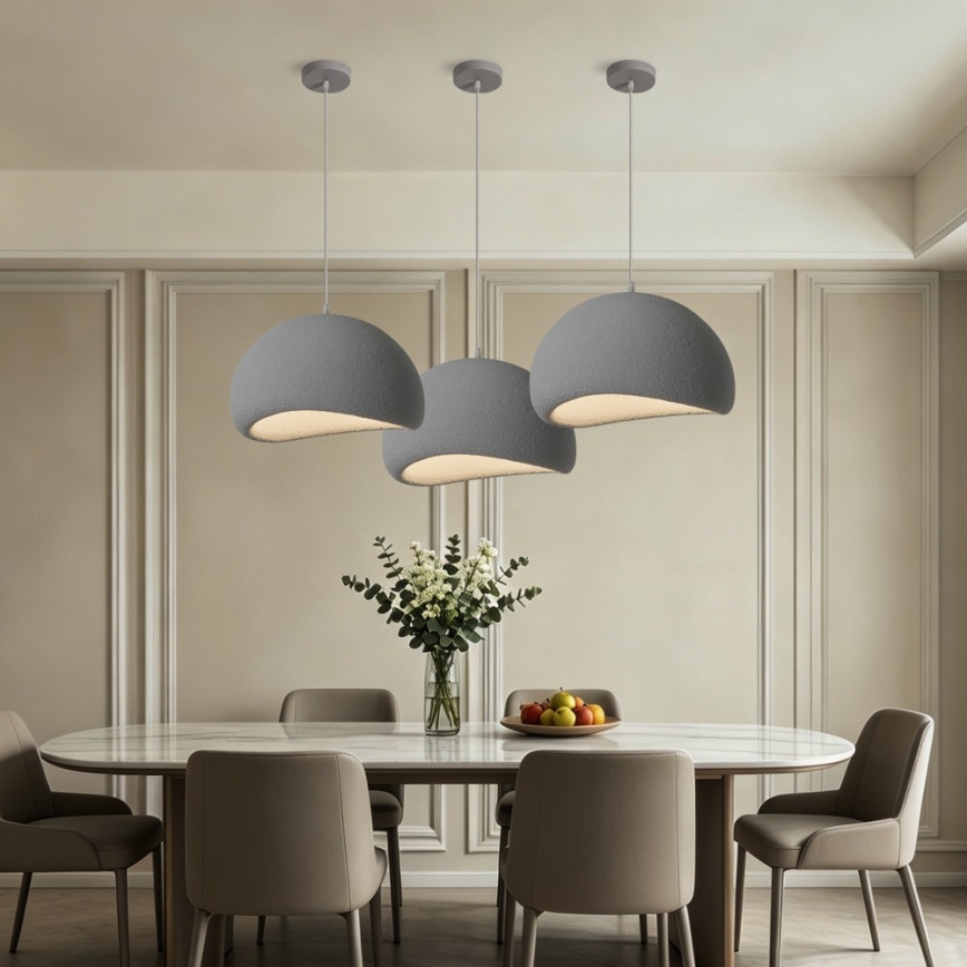 BRILAGI - Hanglamp aan kabel WABI SABI 1xE27/60W/230V Ø 40 cm grijs