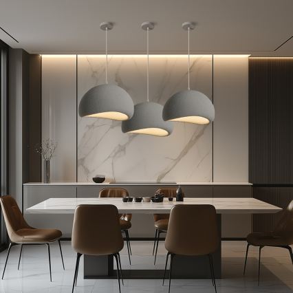 BRILAGI - Hanglamp aan kabel WABI SABI 1xE27/60W/230V Ø 40 cm grijs