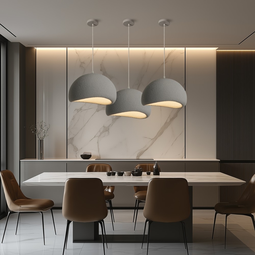 BRILAGI - Hanglamp aan kabel WABI SABI 1xE27/60W/230V Ø 40 cm grijs