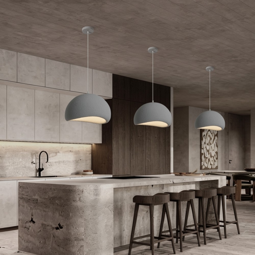 BRILAGI - Hanglamp aan kabel WABI SABI 1xE27/60W/230V Ø 40 cm grijs