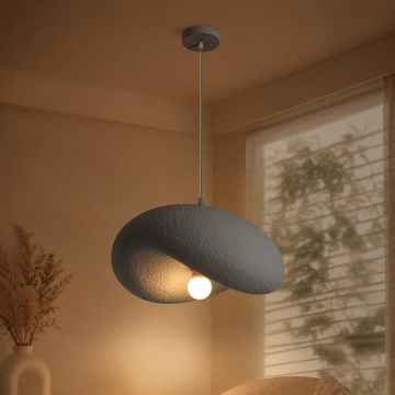BRILAGI - Hanglamp aan kabel WABI SABI 1xE27/60W/230V Ø 40 cm grijs