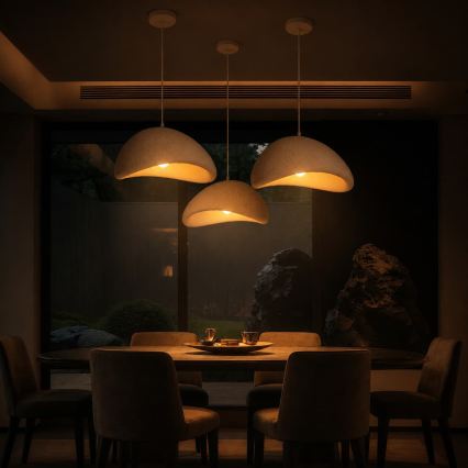 BRILAGI - Hanglamp aan kabel WABI SABI 1xE27/60W/230V Ø 40 cm wit