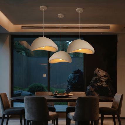 BRILAGI - Hanglamp aan kabel WABI SABI 1xE27/60W/230V Ø 40 cm wit