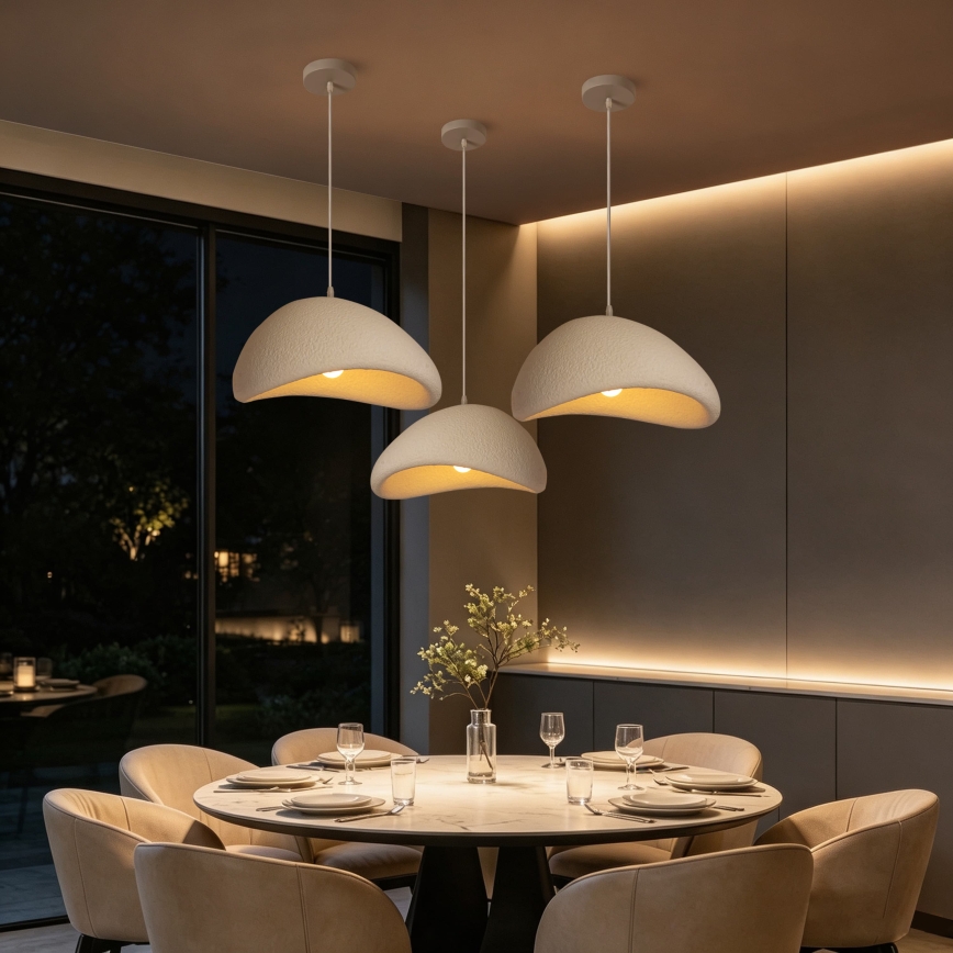 BRILAGI - Hanglamp aan kabel WABI SABI 1xE27/60W/230V Ø 40 cm wit
