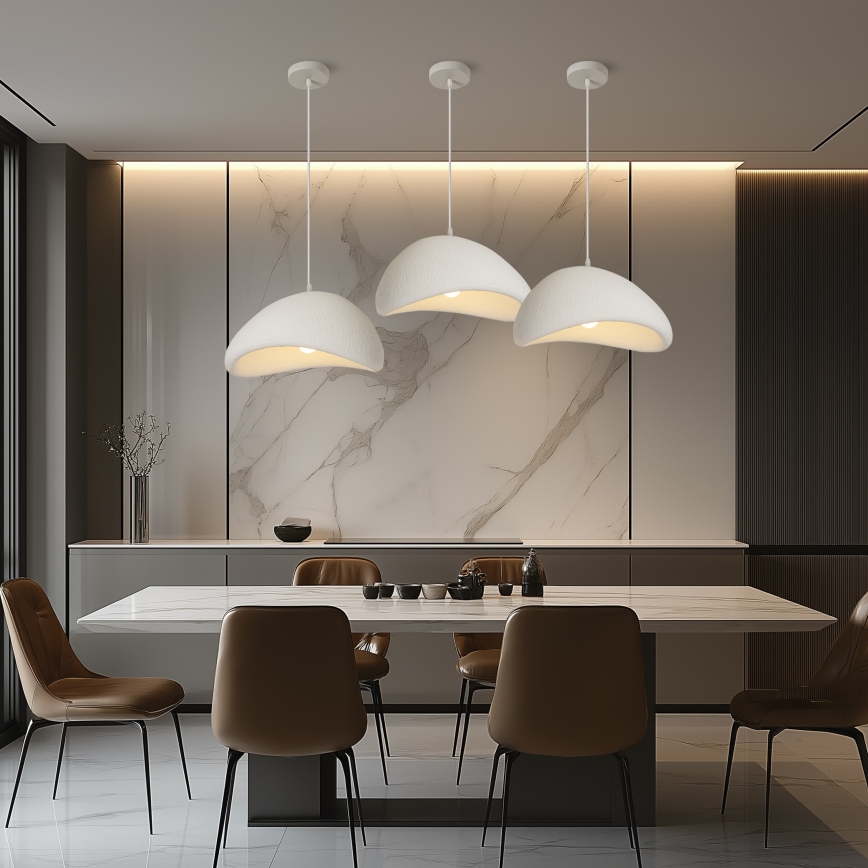 BRILAGI - Hanglamp aan kabel WABI SABI 1xE27/60W/230V Ø 40 cm wit