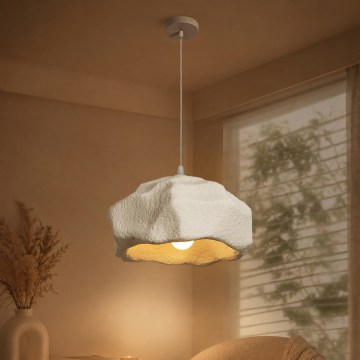 BRILAGI - Hanglamp aan kabel WABI SABI 1xE27/60W/230V Ø 42 cm wit