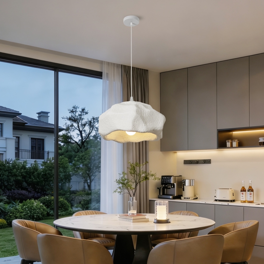 BRILAGI - Hanglamp aan kabel WABI SABI 1xE27/60W/230V Ø 42 cm wit