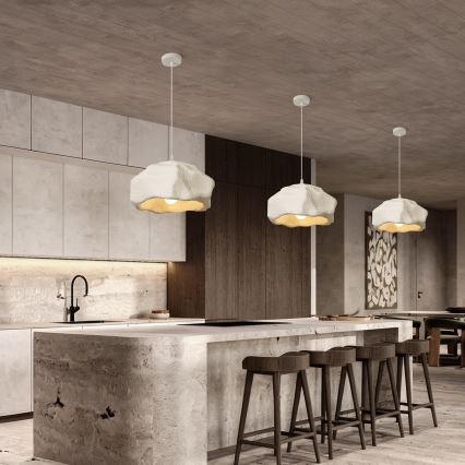 BRILAGI - Hanglamp aan kabel WABI SABI 1xE27/60W/230V Ø 42 cm wit