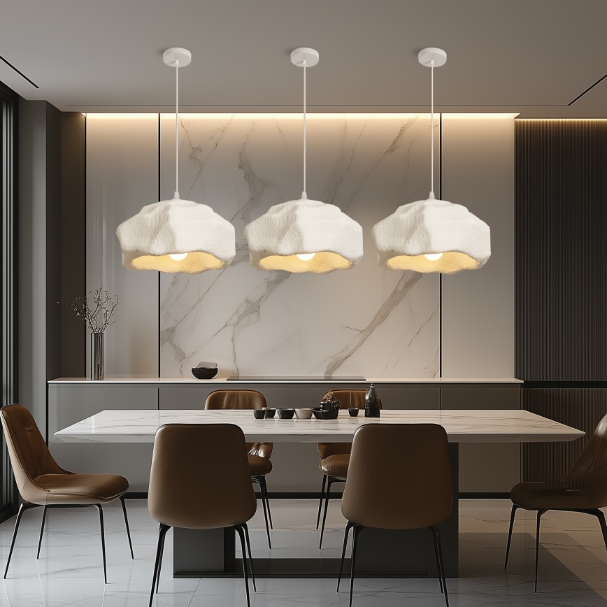 BRILAGI - Hanglamp aan kabel WABI SABI 1xE27/60W/230V Ø 42 cm wit