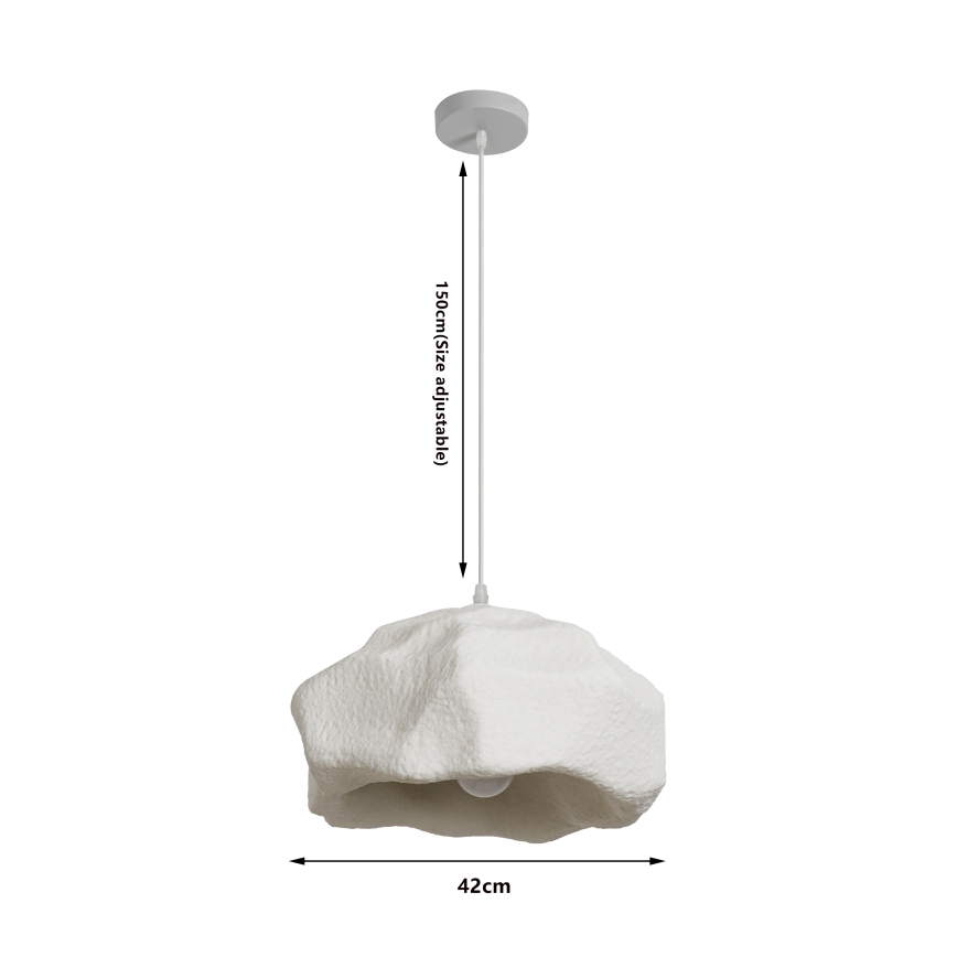 BRILAGI - Hanglamp aan kabel WABI SABI 1xE27/60W/230V Ø 42 cm wit