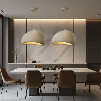 BRILAGI - Hanglamp aan kabel WABI SABI 1xE27/60W/230V Ø 50 cm beige