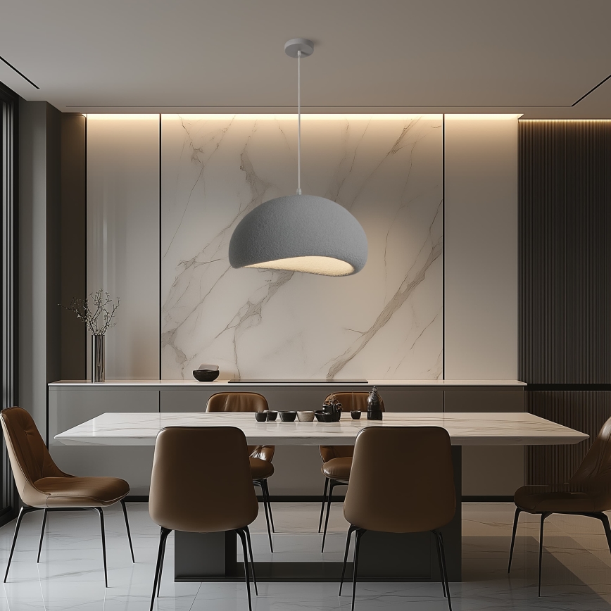 BRILAGI - Hanglamp aan kabel WABI SABI 1xE27/60W/230V Ø 50 cm grijs