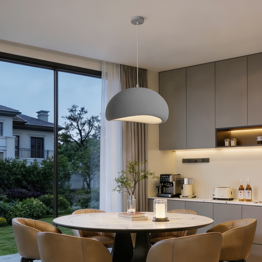 BRILAGI - Hanglamp aan kabel WABI SABI 1xE27/60W/230V Ø 50 cm grijs