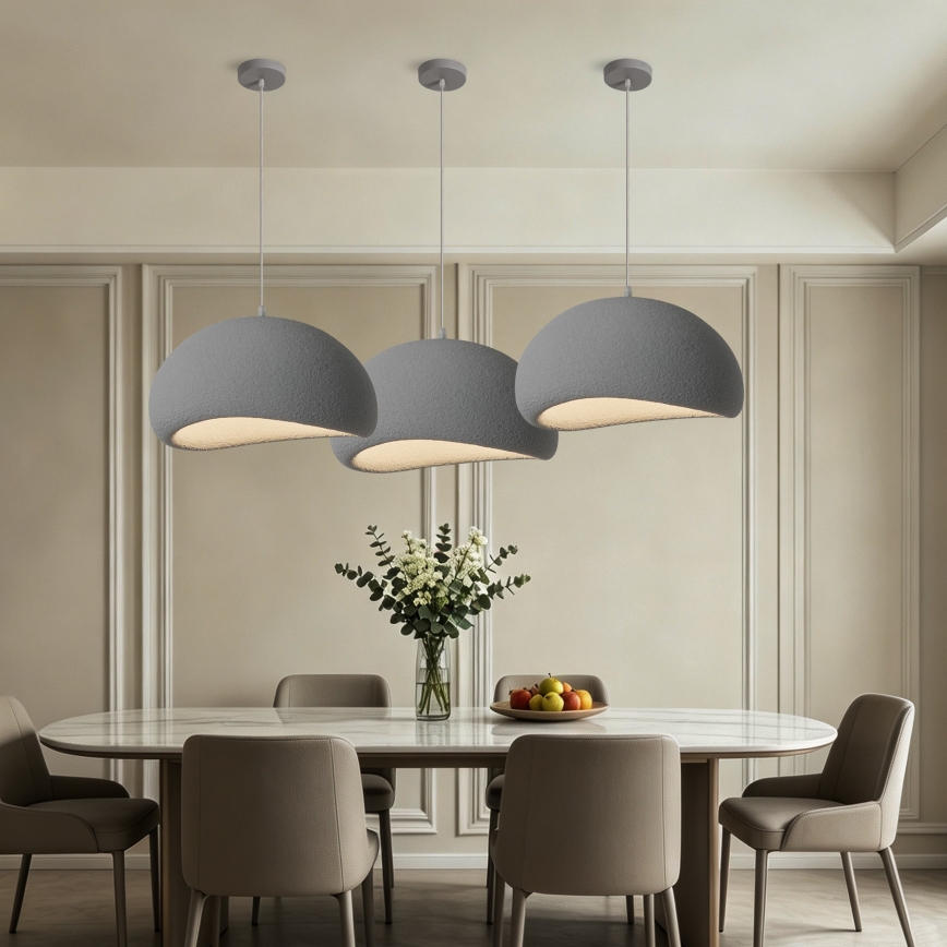 BRILAGI - Hanglamp aan kabel WABI SABI 1xE27/60W/230V Ø 50 cm grijs