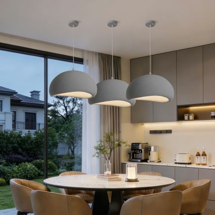 BRILAGI - Hanglamp aan kabel WABI SABI 1xE27/60W/230V Ø 50 cm grijs