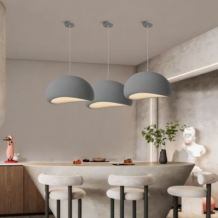 BRILAGI - Hanglamp aan kabel WABI SABI 1xE27/60W/230V Ø 50 cm grijs