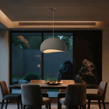 BRILAGI - Hanglamp aan kabel WABI SABI 1xE27/60W/230V Ø 50 cm grijs