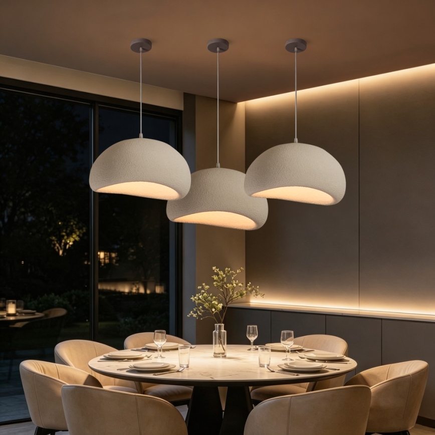 BRILAGI - Hanglamp aan kabel WABI SABI 1xE27/60W/230V Ø 50 cm wit