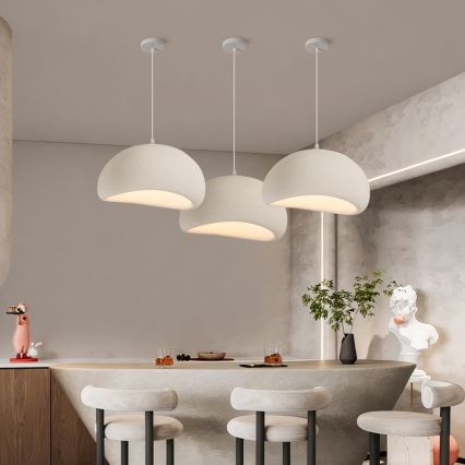 BRILAGI - Hanglamp aan kabel WABI SABI 1xE27/60W/230V Ø 50 cm wit