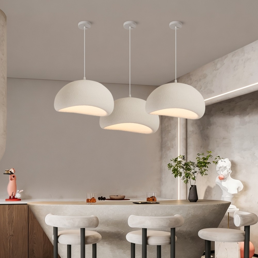 BRILAGI - Hanglamp aan kabel WABI SABI 1xE27/60W/230V Ø 50 cm wit