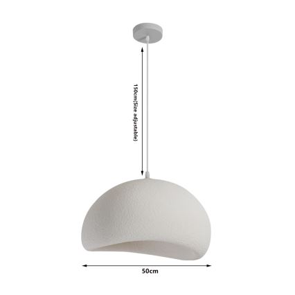 BRILAGI - Hanglamp aan kabel WABI SABI 1xE27/60W/230V Ø 50 cm wit