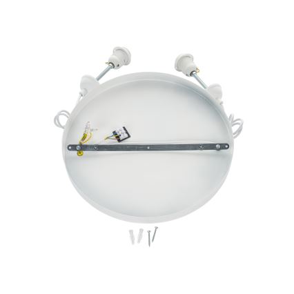 Brilagi - Hanglamp aan kabel WABI SABI 2xE27/40W/230V Ø 45 cm wit