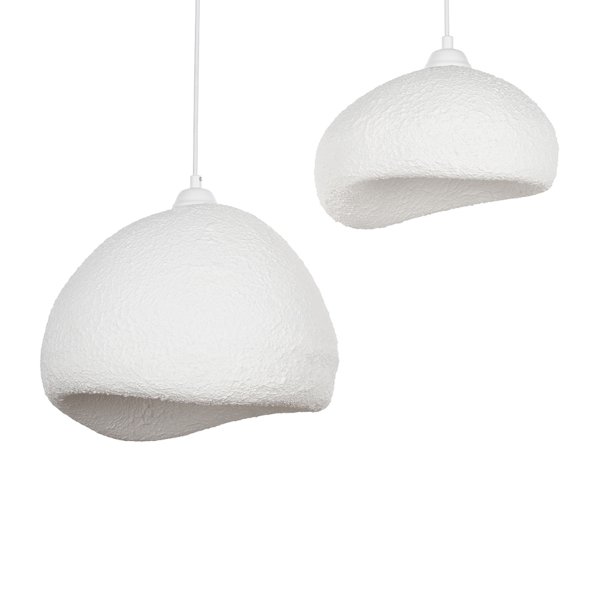 Brilagi - Hanglamp aan kabel WABI SABI 2xE27/40W/230V Ø 70 cm wit