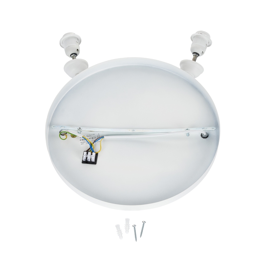 Brilagi - Hanglamp aan kabel WABI SABI 2xE27/40W/230V Ø 70 cm wit