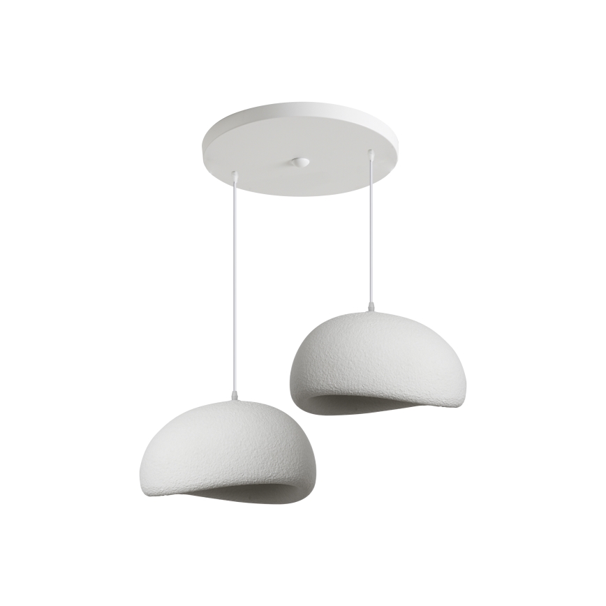 BRILAGI - Hanglamp aan kabel WABI SABI 2xE27/60W/230V wit