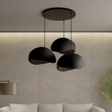 Brilagi - Hanglamp aan kabel WABI SABI 3xE27/40W/230V pr. 60 cm zwart