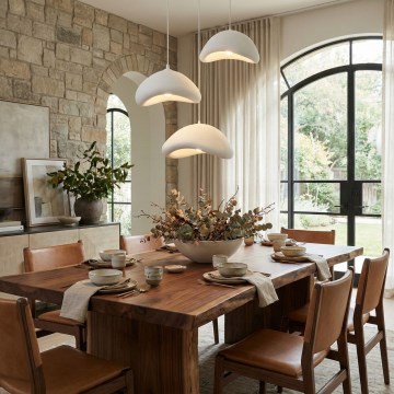 Brilagi - Hanglamp aan kabel WABI SABI 3xE27/40W/230V Ø 82 cm wit