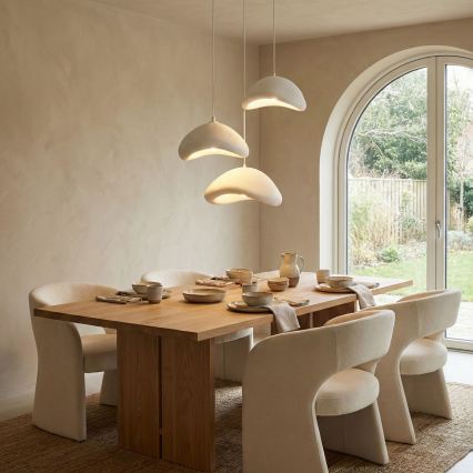 Brilagi - Hanglamp aan kabel WABI SABI 3xE27/40W/230V Ø 82 cm wit