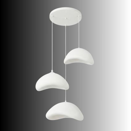 Brilagi - Hanglamp aan kabel WABI SABI 3xE27/40W/230V Ø 82 cm wit