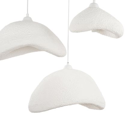 Brilagi - Hanglamp aan kabel WABI SABI 3xE27/40W/230V Ø 82 cm wit