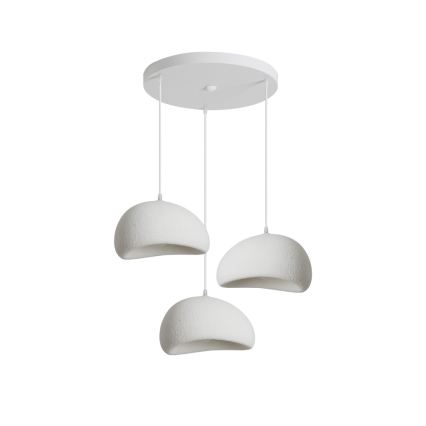 BRILAGI - Hanglamp aan kabel WABI SABI 3xE27/60W/230V wit