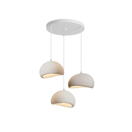 BRILAGI - Hanglamp aan kabel WABI SABI 3xE27/60W/230V wit